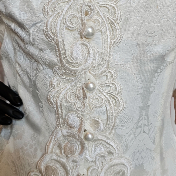 Vintage Jessica McClintock Courthouse Wedding Jacket/Skirt - Picture 7 of 15